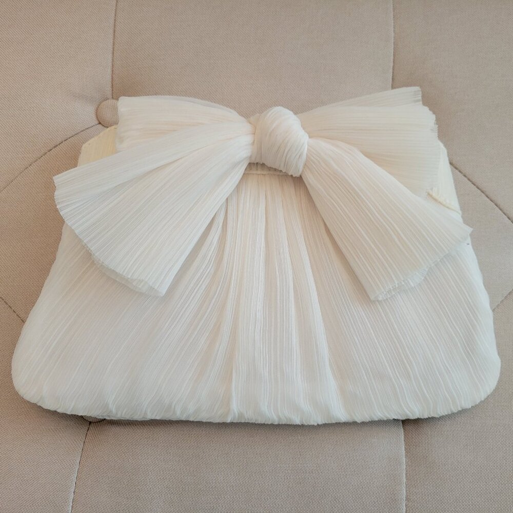Loeffler Randall Rayne Small Pleated Bow Frame Clutch